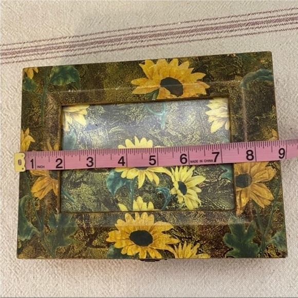 Vintage Boho Sunflowers Keepsake Wooden Box - Picture 11 of 14